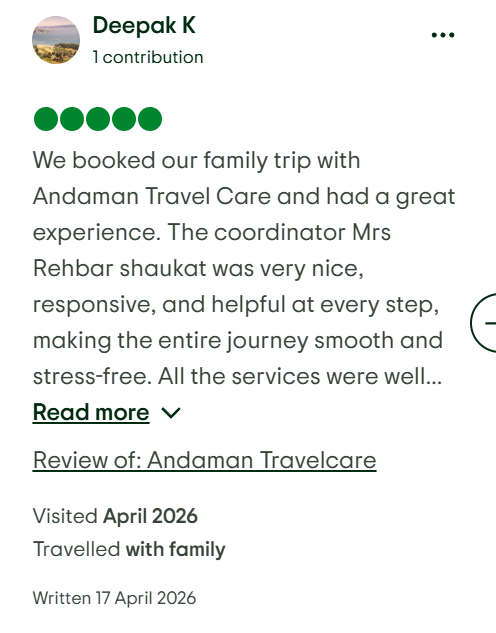 TripAdvisor review by Deepak K