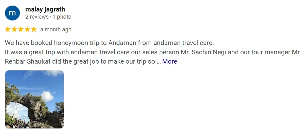 Google review by malay jagrath